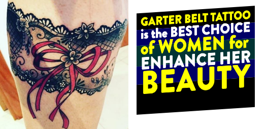 Garter Belt Tattoo is the Best Choice Of Women For Enhance Her Beauty