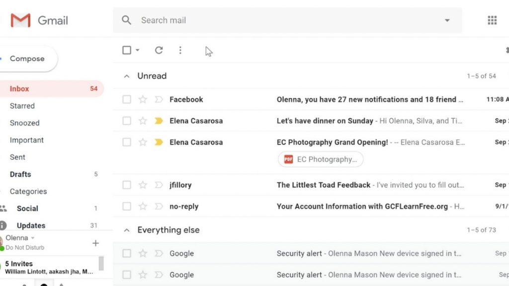 import contacts on Gmail