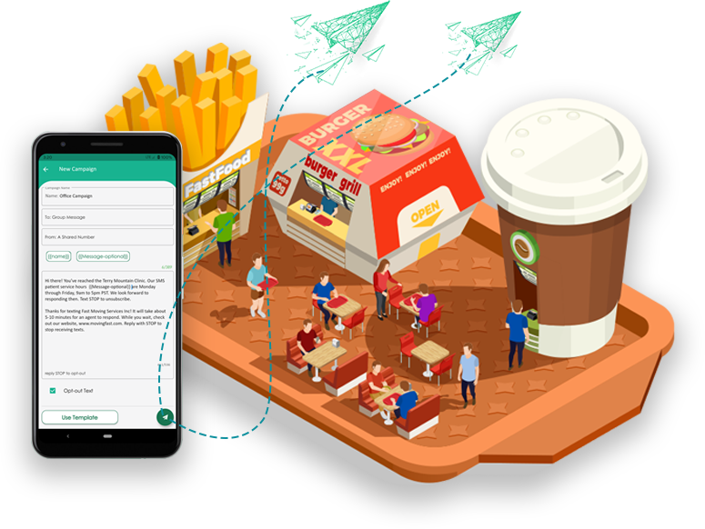 SMS service for Restaurants
