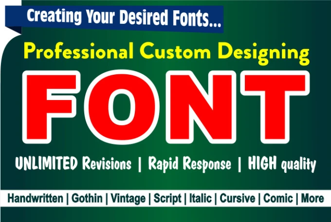 Custom Font Design New Font