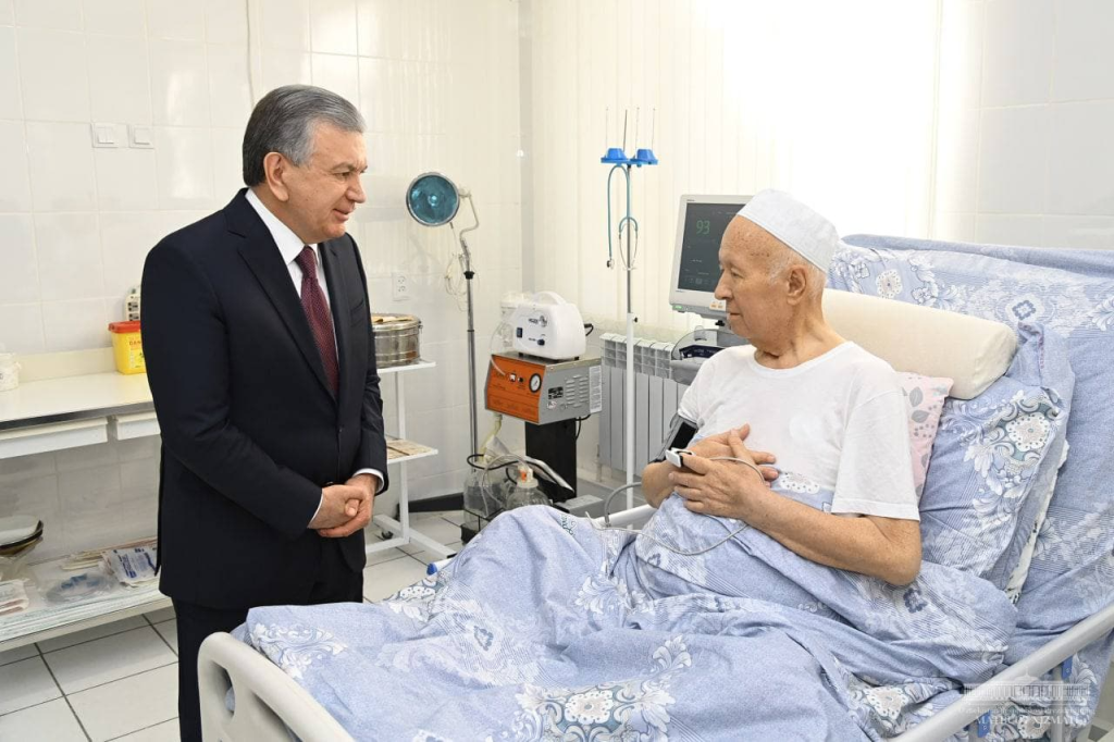 President Uzbekistan at Hospital